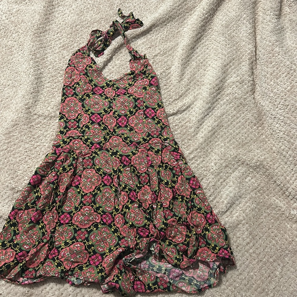 Halter Style Patterned Romper - image 2